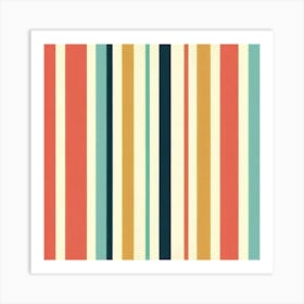 Classic Stripe Pattern , Striped Wallpaper Art Print