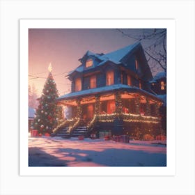 Christmas House 173 Art Print