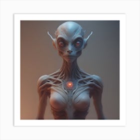 Alien Commander Art Print