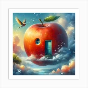 Apple, Surrealist Painting 2 Art Print