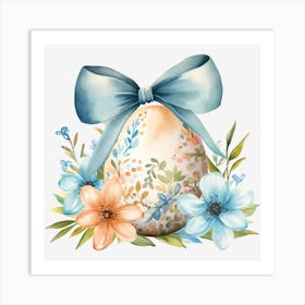 Easter Egg With Flowers 5 Art Print