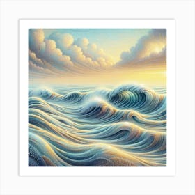 Sea waves 1 Art Print