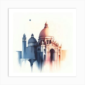 Venice Skyline Art Print