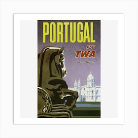 Vintage Travel Poster Portugal Art Print