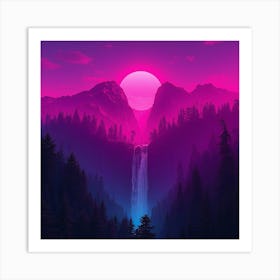 Psychedelic Forest Art Print