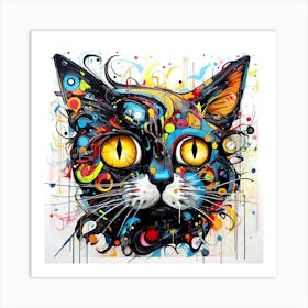 Cat Art Art Print