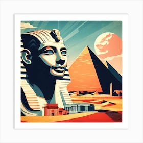 Egyptian Pyramids 4 Art Print