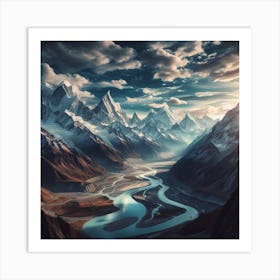 Mountain Landscape Art Print