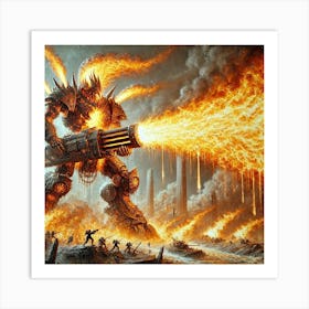 Vulkaris Inferno Breath Iron Commonwealth Art Print