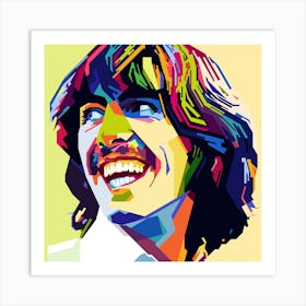 George Harrison Style WPAP Art Print