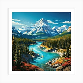 National Park Banff Canada Art Print