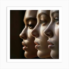 Portrait Of Women Art Print