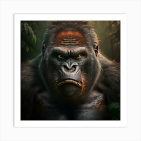 Gorilla In The Jungle 6 Art Print