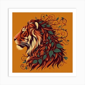 Tiger Head 1 Art Print