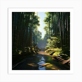 Sagano Bamboo Forest Art Print