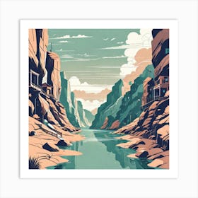 Desert Landscape Art Print