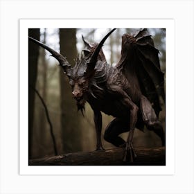 Demon In The Woods 11 Art Print