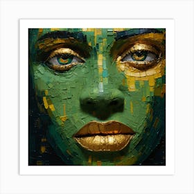 Woman'S Face 10 Art Print