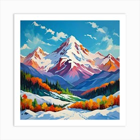 HIMALAYAN SNOWSCAPE Art Print