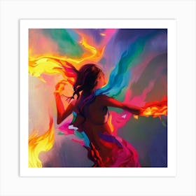 Flames Of Fire Art Print