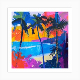 Abstract Travel Collection Maui Usa 3 Art Print