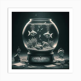 Fish In A Bowl 1 Art Print