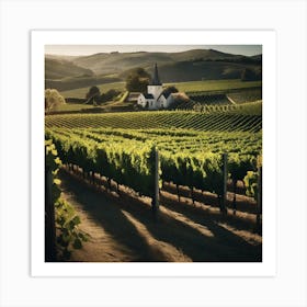 Vineyards In California 3 Art Print