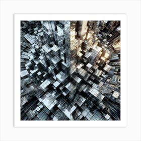 Abstract Cityscape Art Print