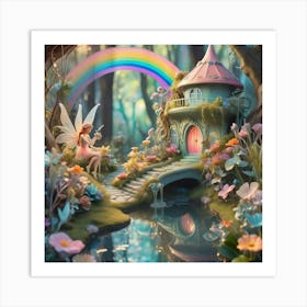 Fairy House In The Forest Art Print