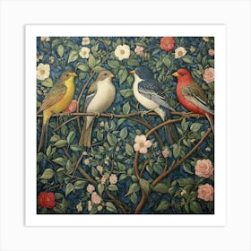 Birds On A Branch Art 23 Art Print