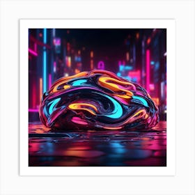 Neon Art Art Print