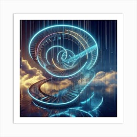 Spiral Staircase 8 Art Print