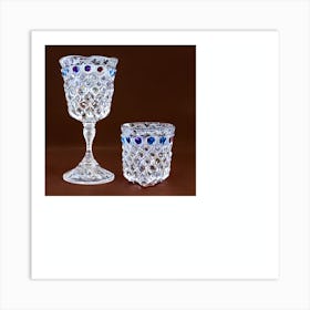 Two Crystal Goblets Art Print