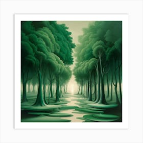 Forest Path 4 Art Print