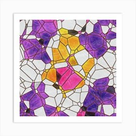 Architecture Glass Abstract Pattern Art Print