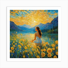 Sunflowers concerned y tb Art Print