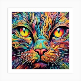 Magical Cat 9 Art Print