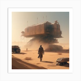 Sci - Fi Desert Art Print