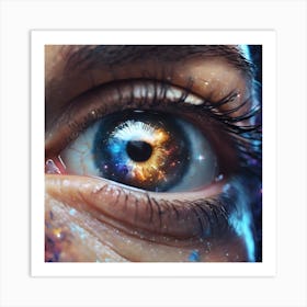 Galaxy Eye Art Print