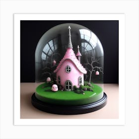 Fairy House Under A Glass Dome Art Print