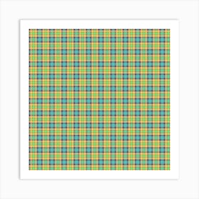 Plaid Fabric 107 Art Print