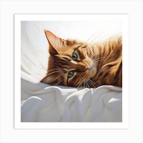 Tabby Cat Art Print