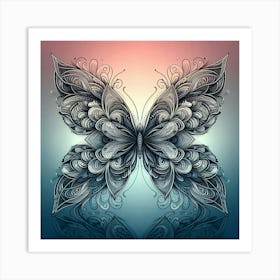 Symmetry Butterfly Art 3 Art Print