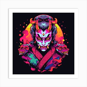 Samurai Demon 2 Art Print