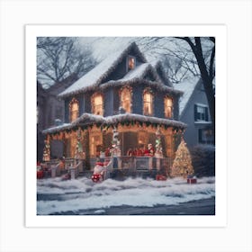 Christmas House 91 Art Print