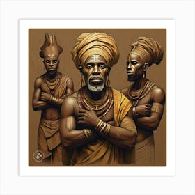 The gods of harvest and protector of Earth by calabar Art Print