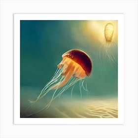 Flying Jelly 1 Art Print