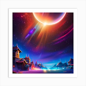 Night sky Art Print