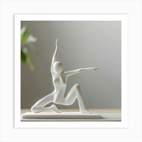 Yogi Statue Art Print