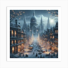 London Christmas Art Print